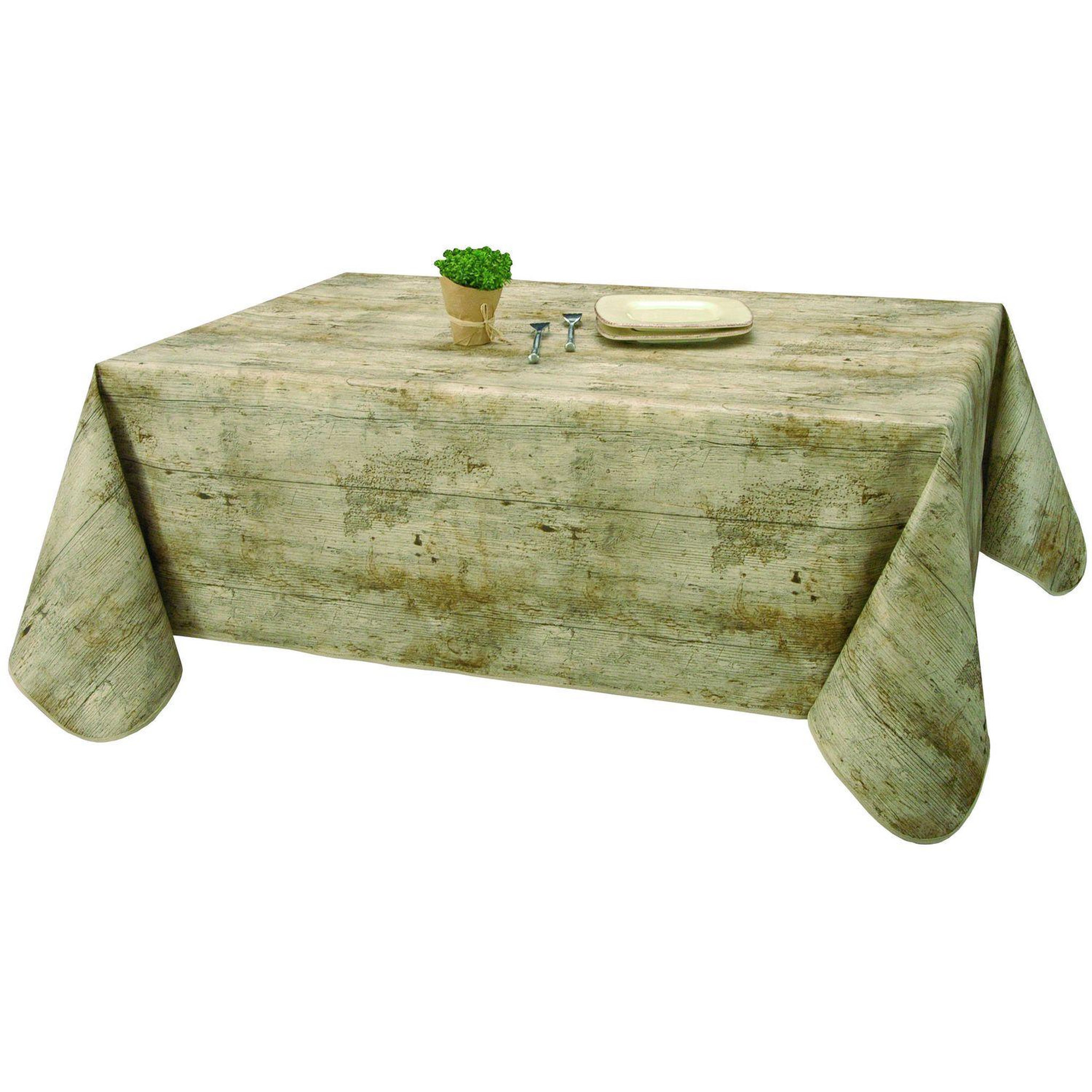 HABITABLE Toile cirée Cottage naturel - 140 x 250 cm - Beige