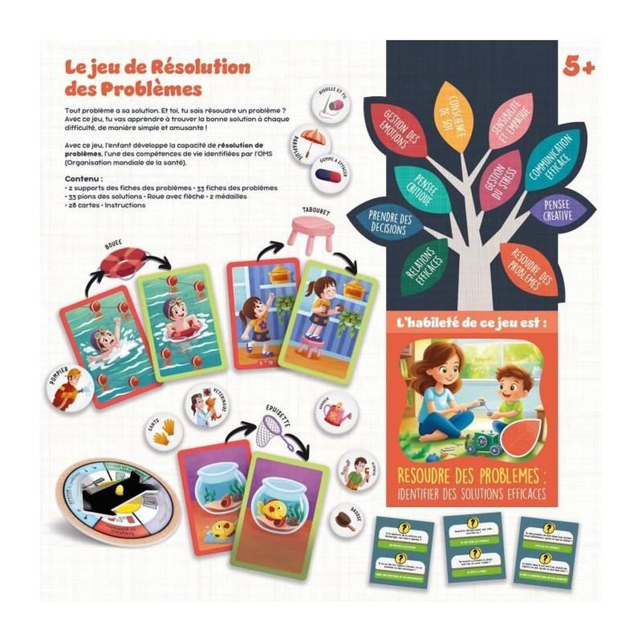 Voir la diapositive 2 : LISCIANI GIOCHI Résolution des problemes - Jeu de Plateau - LIFE SKILLS - Plateau illustré