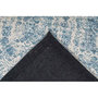 Voir la diapositive 4 : Paris Prix Tapis Tissé Imprimé Vintage Délavé  Percy  Bleu
