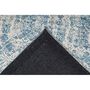 Voir la diapositive 4 : Paris Prix Tapis Tissé Imprimé Vintage Délavé  Percy  Bleu