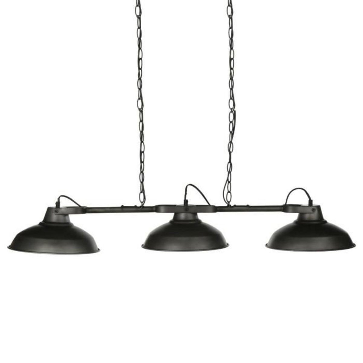 ATMOSPHERA Lampe Suspension Métal  3 Têtes  107cm Noir