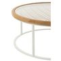Voir la diapositive 4 : Paris Prix Table Basse en Bois  Mati  90cm Naturel & Blanc