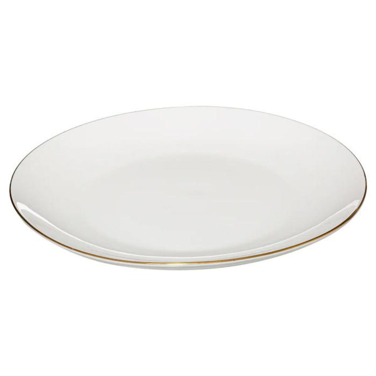 SECRET DE GOURMET Lot de 6 Assiettes Plates  Petit Salon  27cm Blanc
