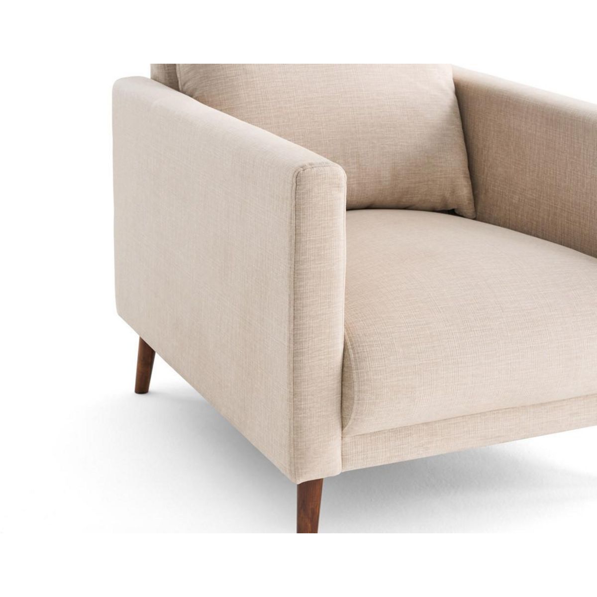 LISA DESIGN Ostrava - fauteuil en velours pieds en bois