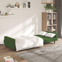Voir la diapositive 3 : VIDAXL Canape-lit a 2 places vert fonce velours
