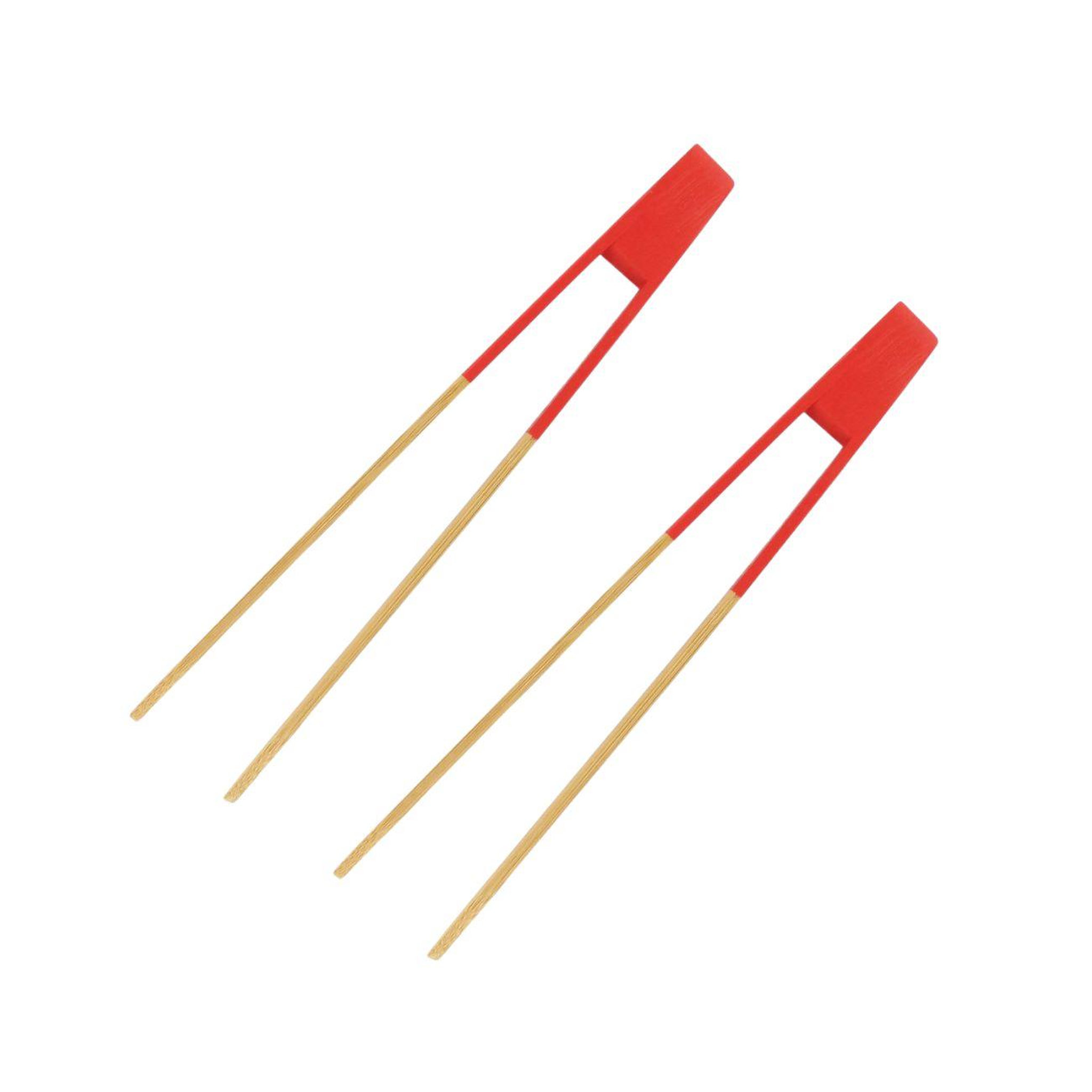 Fackelmann Set de 2 ustensiles de cuisine pince cuisine en bois fackelmann boisselerie