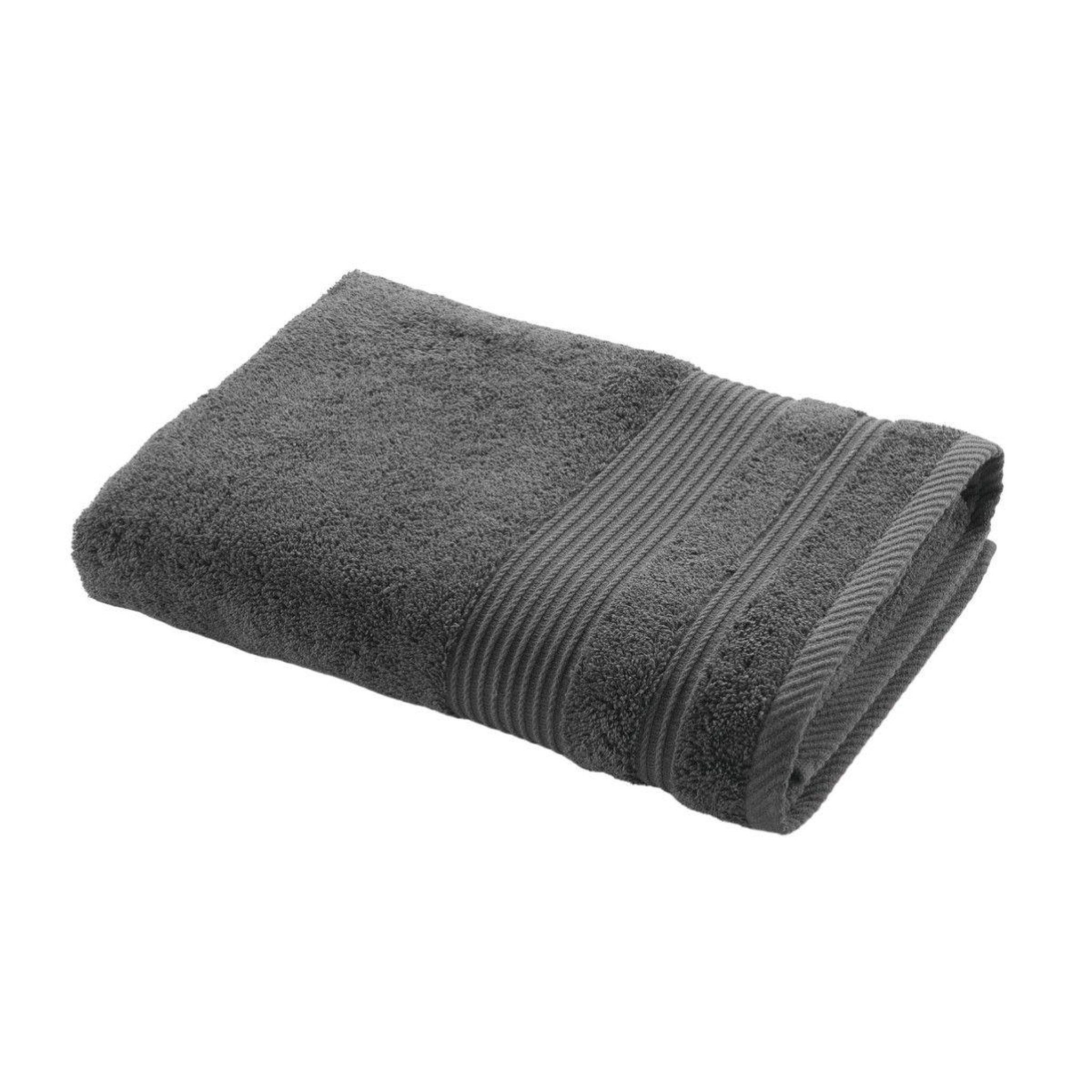 Douceur d'Intérieur Drap de douche  tendresse  70x130cm anthracite