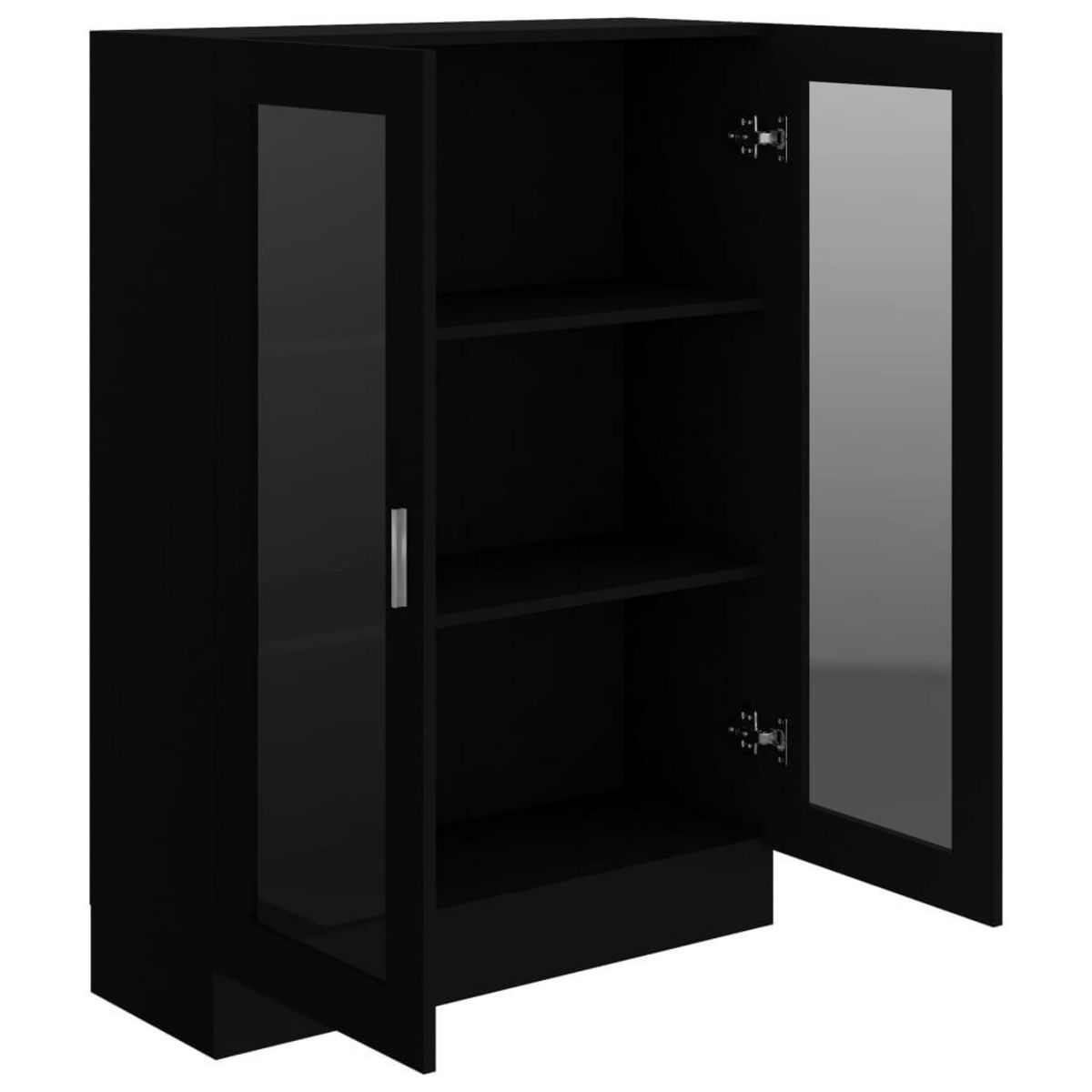 VIDAXL Armoire a vitrine Noir 82,5x30,5x115 cm Bois d'ingenierie
