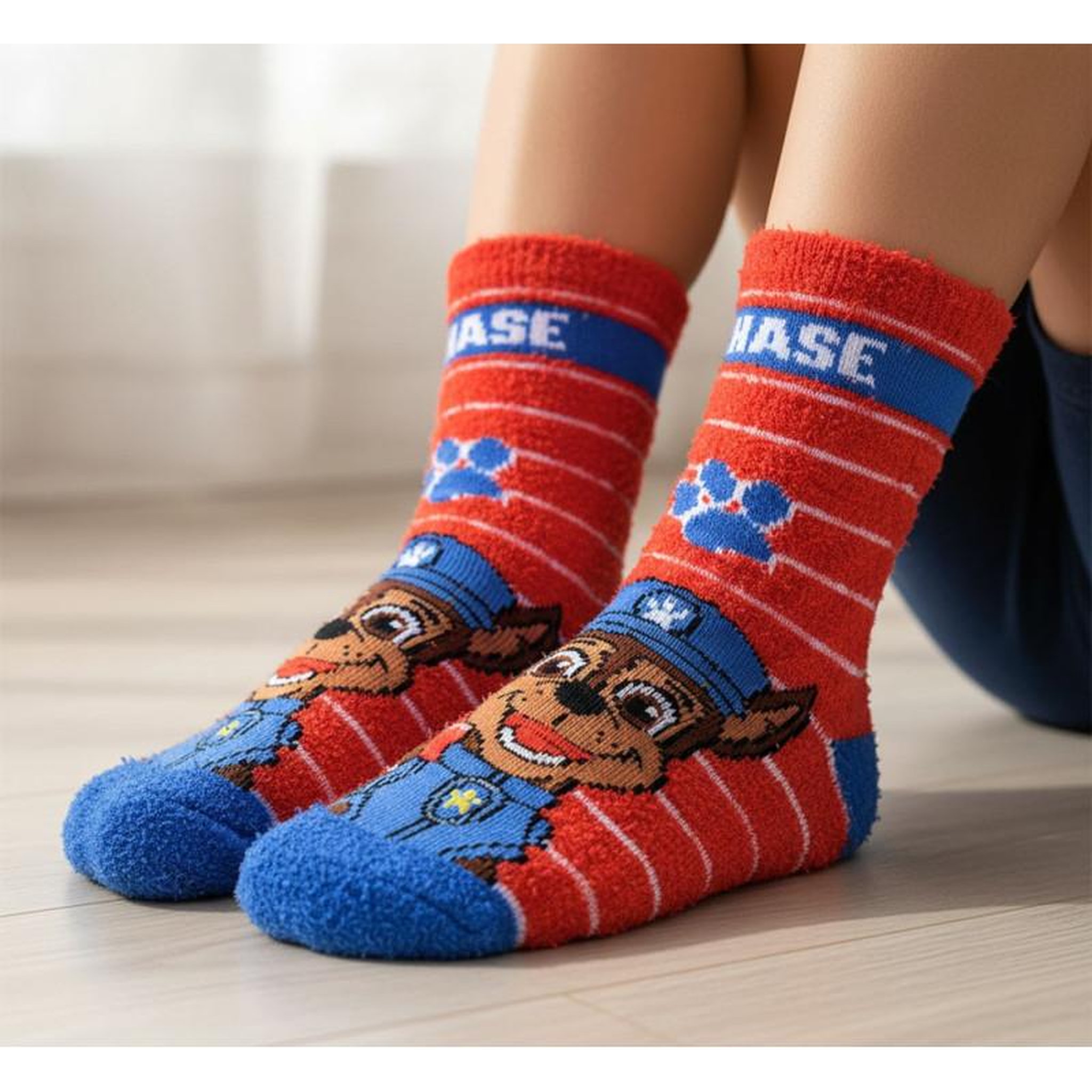 Voir la diapositive 4 : Pat Patrouille Pack de Chaussettes Antidérapantes Enfant PAT PATROUILLE (Lot de 4)