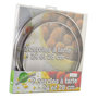 Voir la diapositive 2 : ARD TIME Lot de 2 cercles à tarte en inox diamètre 24 et 28cm