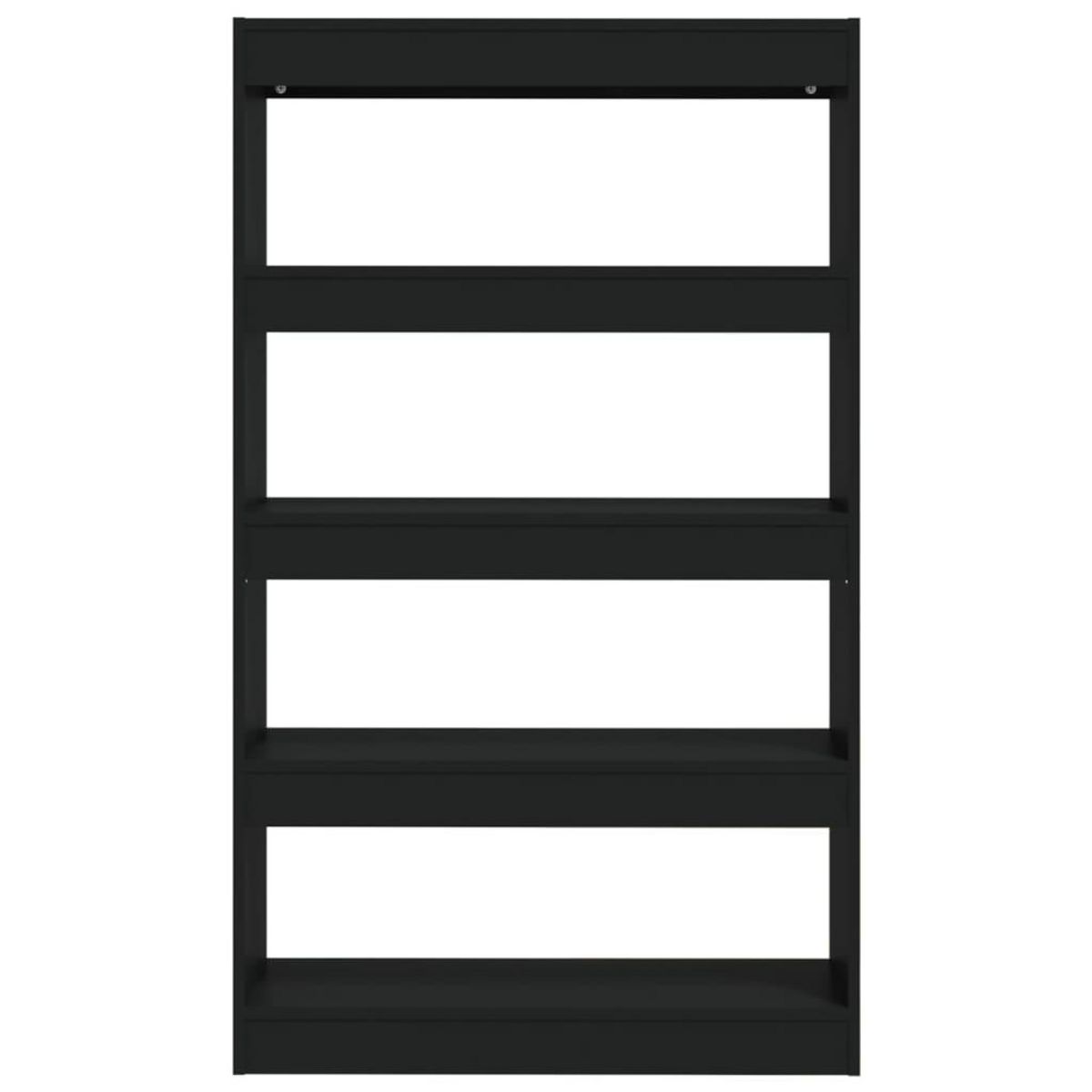 VIDAXL Bibliotheque/Separateur de piece Noir Bois d'ingenierie