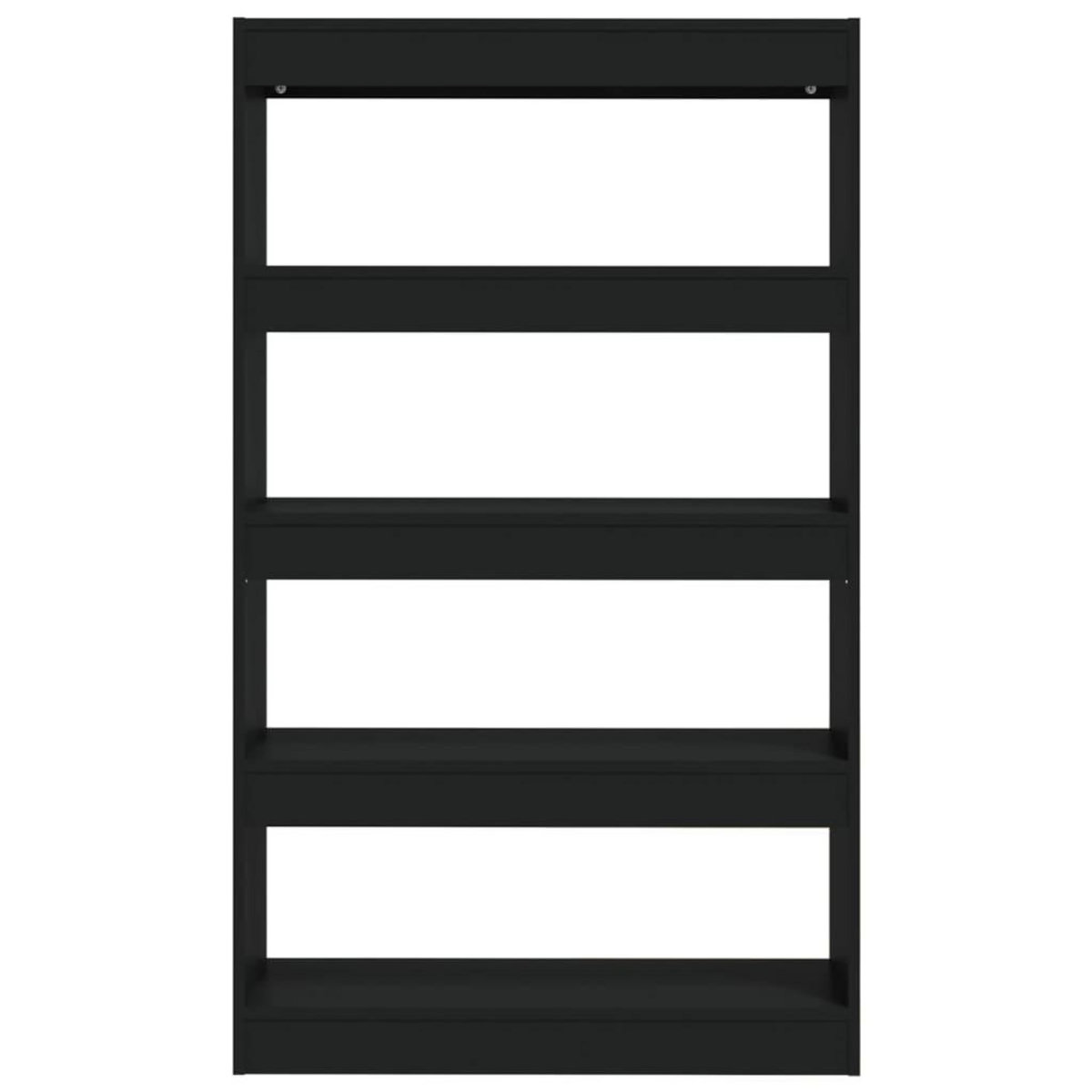 VIDAXL Bibliotheque/Separateur de piece Noir Bois d'ingenierie