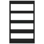 Voir la diapositive 5 : VIDAXL Bibliotheque/Separateur de piece Noir Bois d'ingenierie