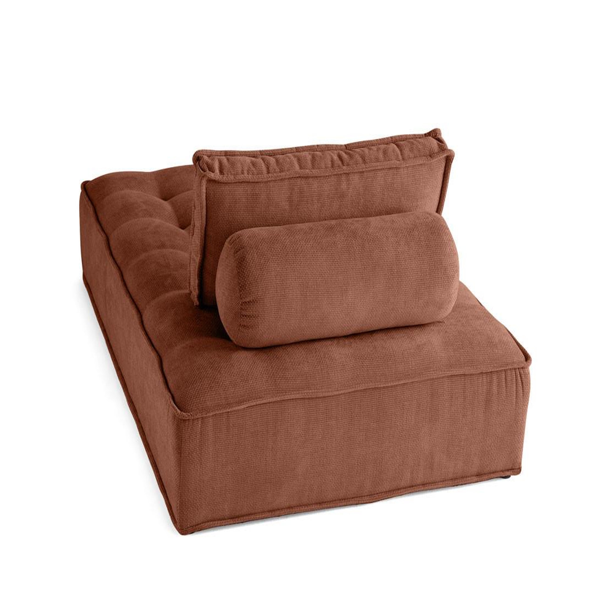 Voir la diapositive 5 : BEST MOBILIER Marisol - module d'assise méridienne - velours texturé