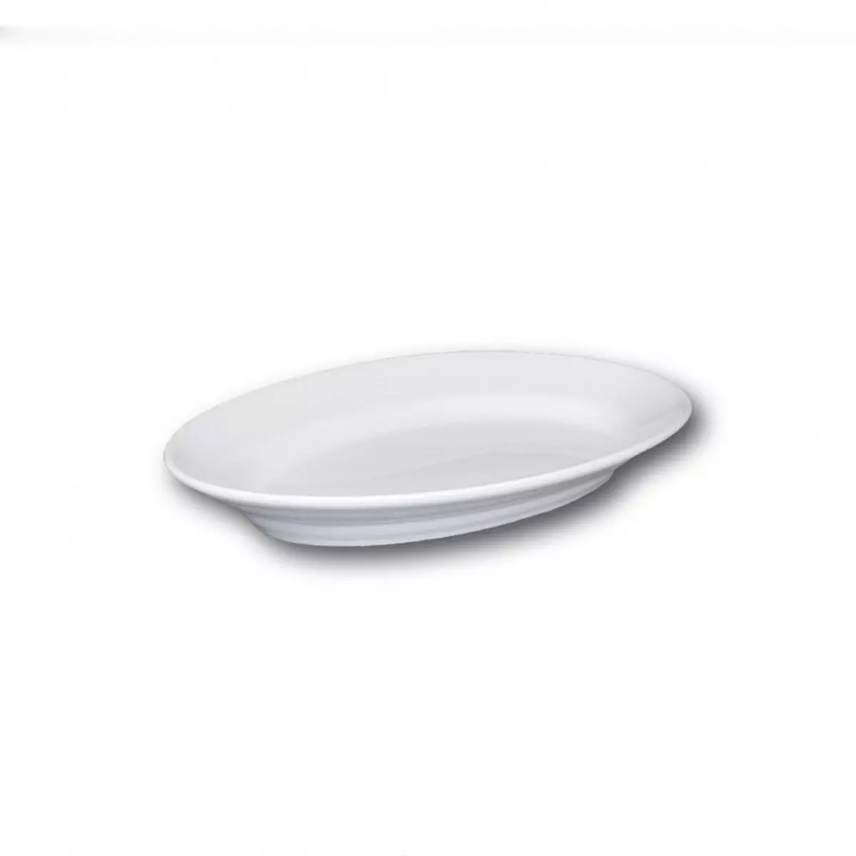 YODECO Plat ovale porcelaine blanche - L 28 cm - Tivoli