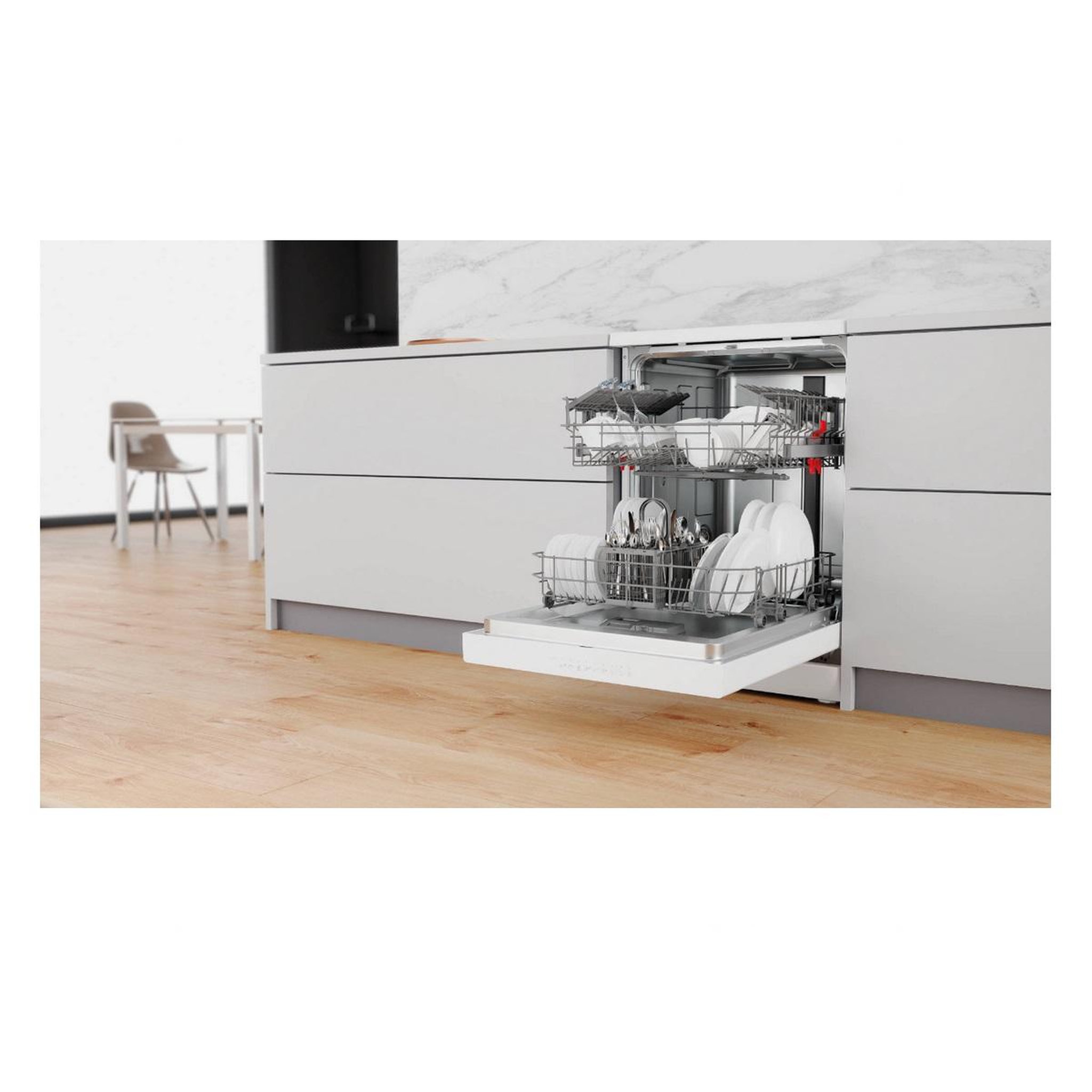 Voir la diapositive 3 : Whirlpool Lave-vaisselle 60cm 14 couverts 44db - w2fhd624