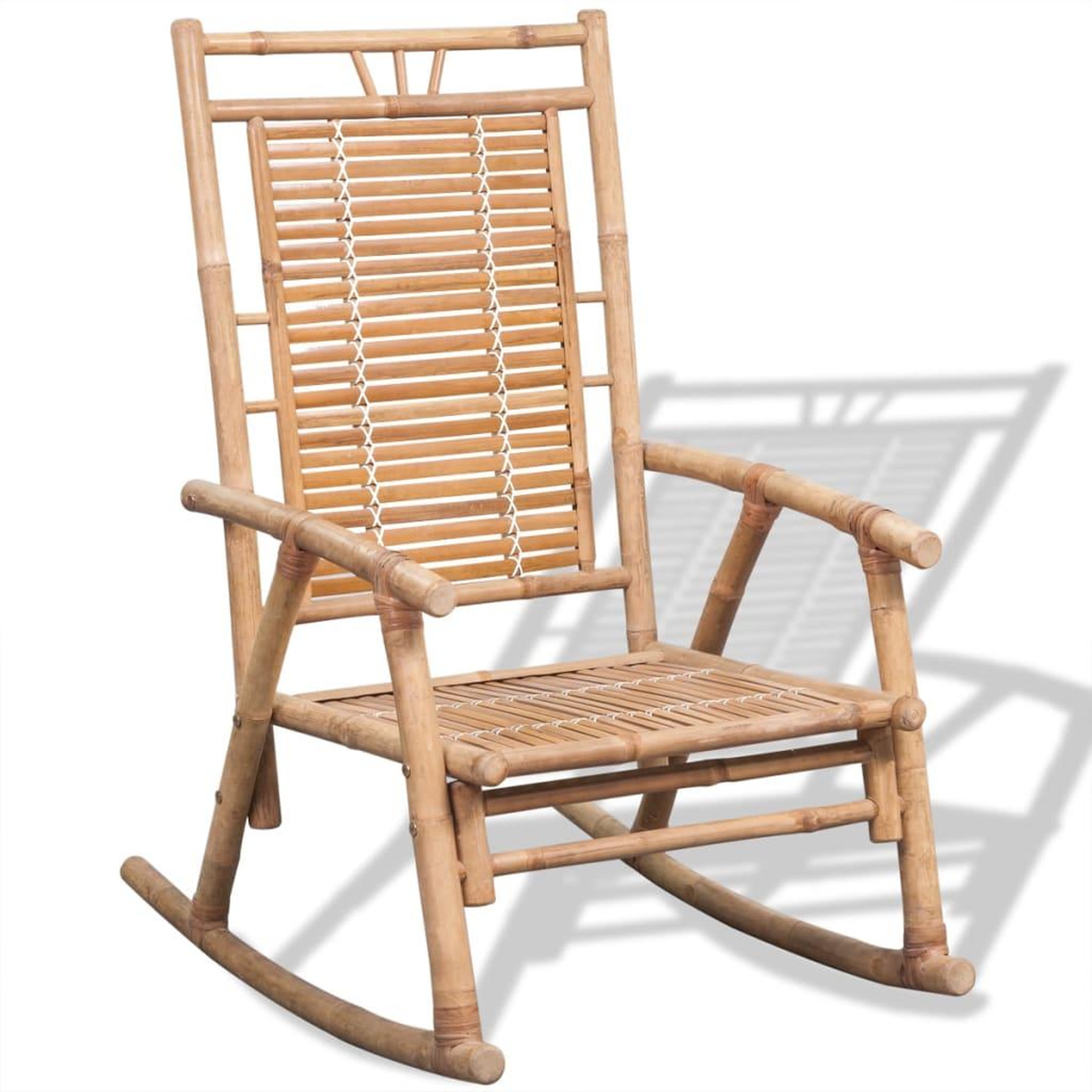 Voir la diapositive 5 : VIDAXL Chaise a bascule en bambou