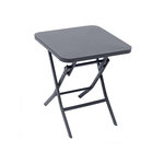 HESPERIDE Table d'appoint carrée pliante Greensboro Graphite - 40 x 40 cm - Hespéride
