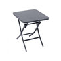 Voir la diapositive 1 : HESPERIDE Table d'appoint carrée pliante Greensboro Graphite - 40 x 40 cm - Hespéride