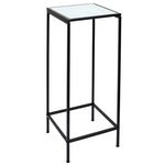 TOILINUX Sellette Felicity effet marbre - Blanc et noir