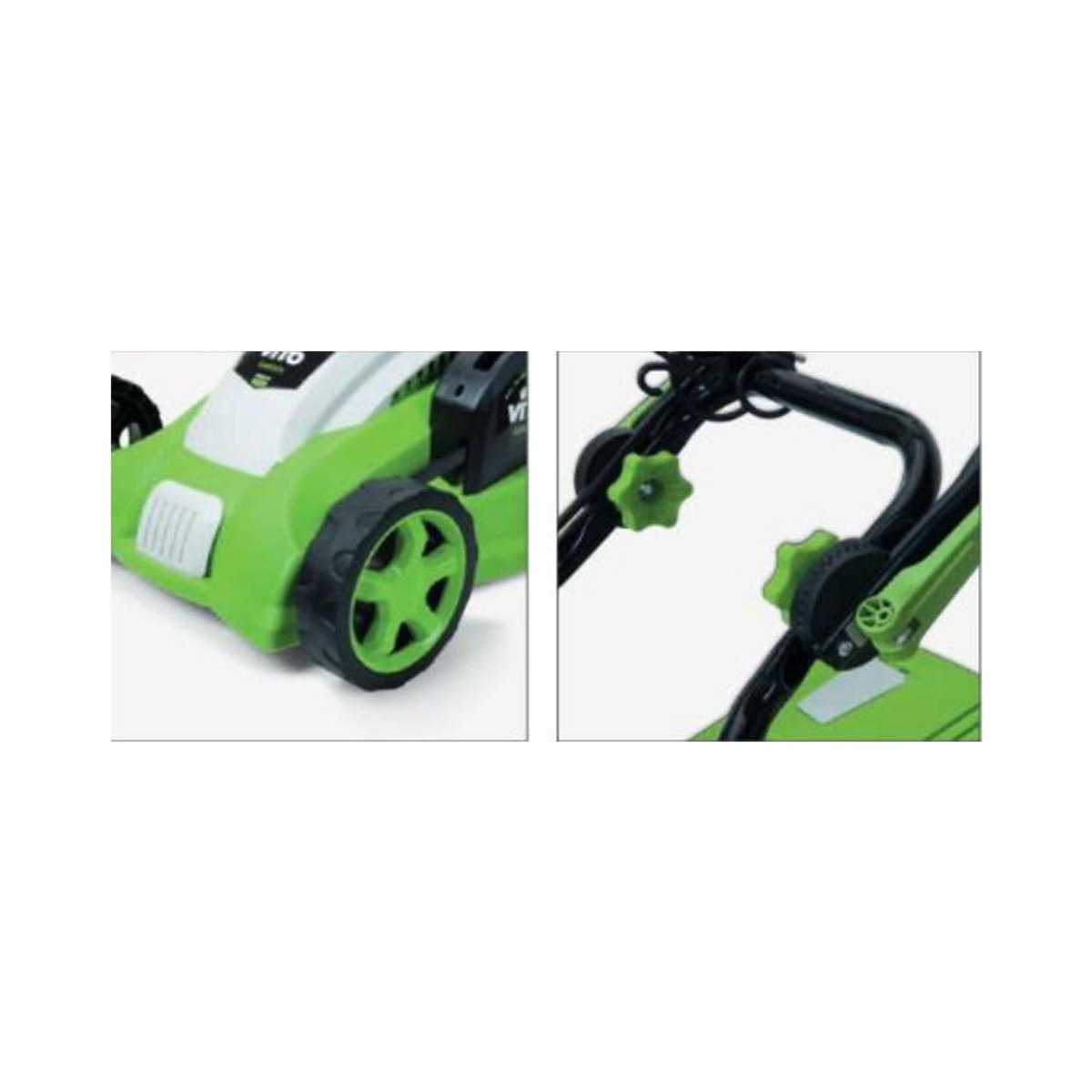 VITO Garden Tondeuse Electrique 1800W Moteur induction Coupe 42 cm - 3 hauteurs de coupe - bac 50L VITO