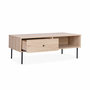 Voir la diapositive 6 : SWEEEK Table basse. Braga. un tiroir. deux espaces de rangement. L 110 x l 59 x H 41cm