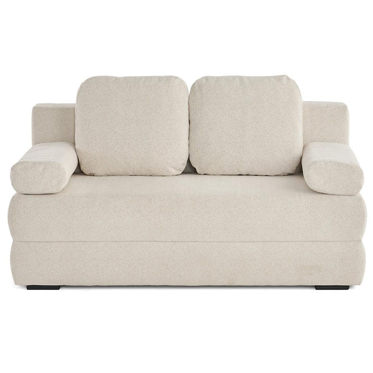 BEST MOBILIER Nora - canapé 3 places convertible avec coffre en tissu texturé