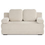 Voir la diapositive 1 : BEST MOBILIER Nora - canapé 3 places convertible avec coffre en tissu texturé