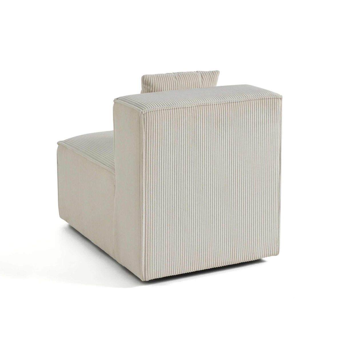 LISA DESIGN Arty - module d'assise sans accoudoirs - en velours côtelé