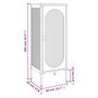 Voir la diapositive 6 : VIDAXL Buffet noir 40x35x105 cm verre et acier