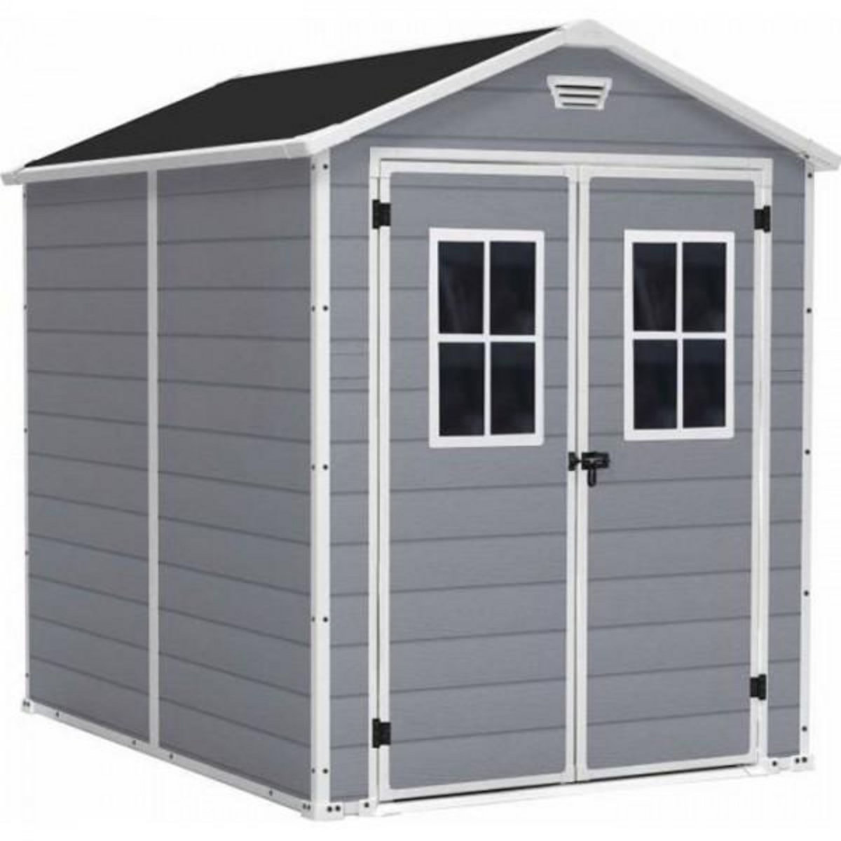 Keter KETER - Abri de jardin 4,4 m² avec plancher en résine Premium 86 Gris