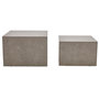 Voir la diapositive 4 : LISA DESIGN Fabio - lot de 2 tables basses gigognes - marbre gris