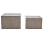 Voir la diapositive 4 : LISA DESIGN Fabio - lot de 2 tables basses gigognes - marbre gris