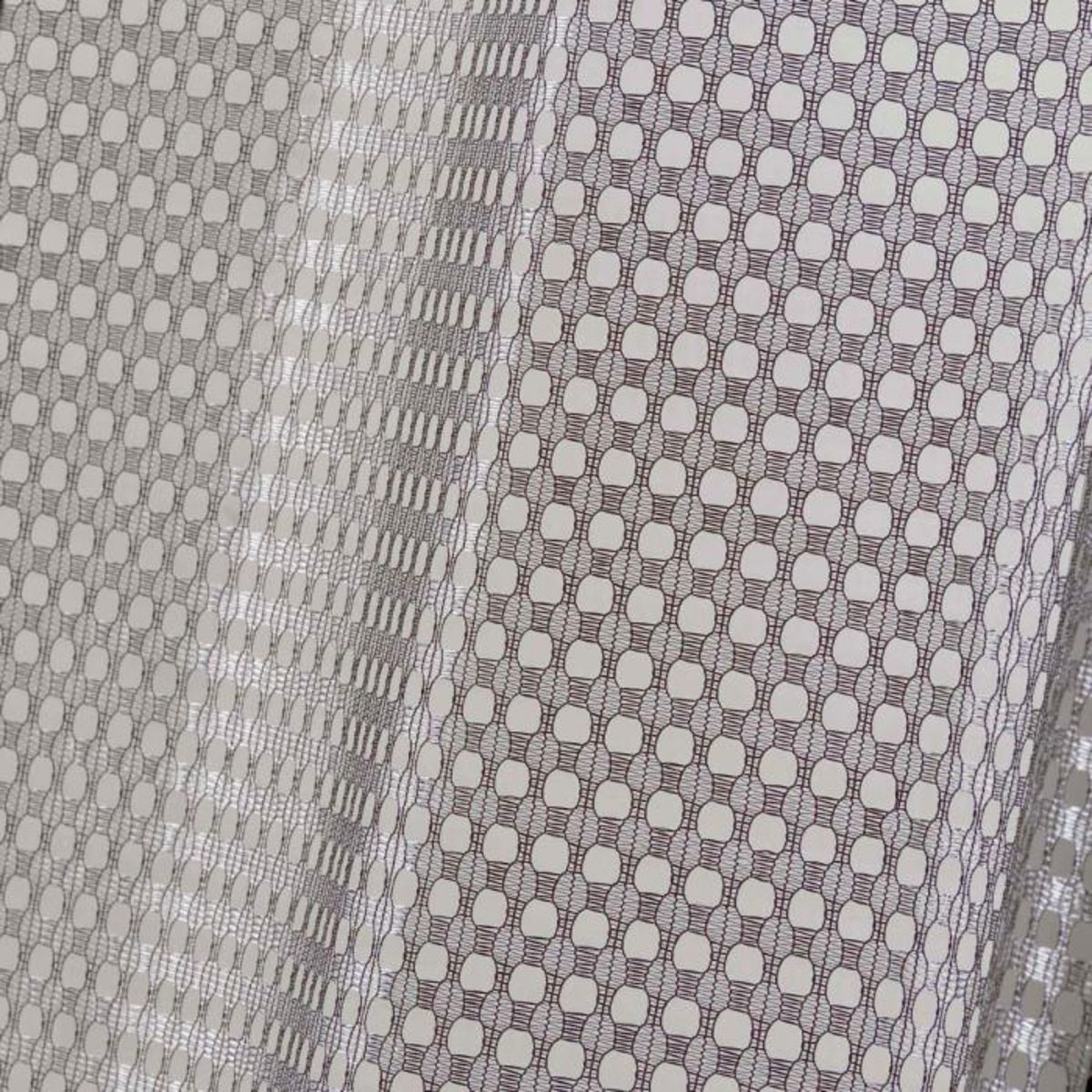 Paris Prix Paire de Voilages Maille  Cadria  60x120cm Taupe