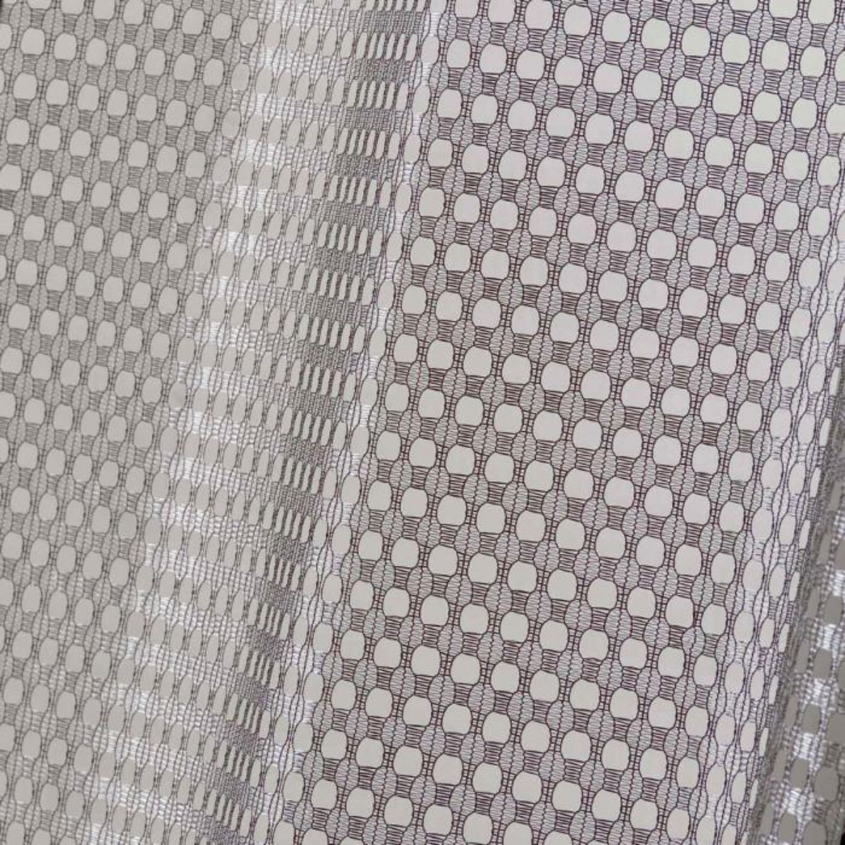 Paris Prix Paire de Voilages Maille  Cadria  60x120cm Taupe