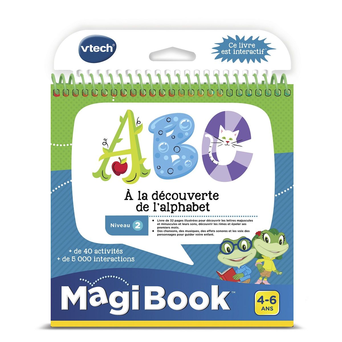 VTECH Le livre Abc à La Découverte de l'Alphabet Magibook multicolore