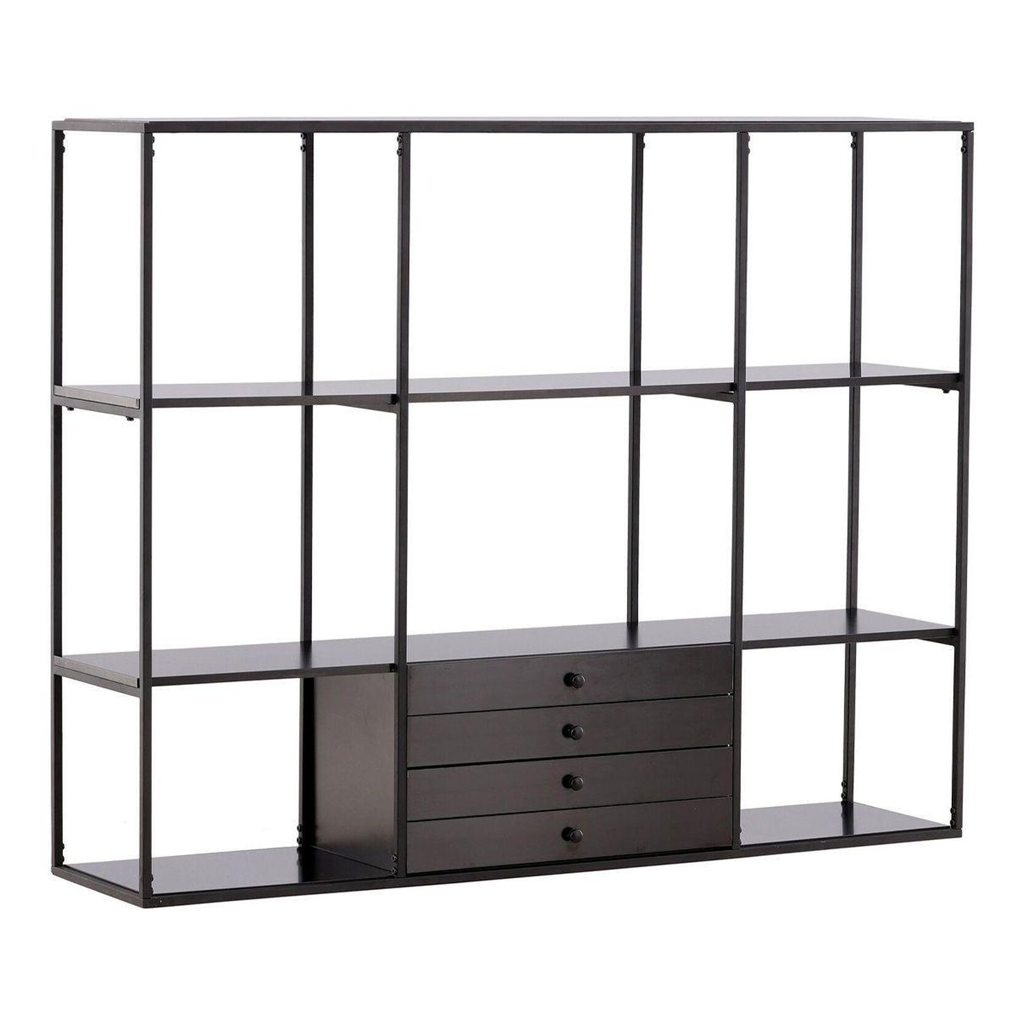 Paris Prix Étagère design 4 niveaux  amaraillo  150cm noir