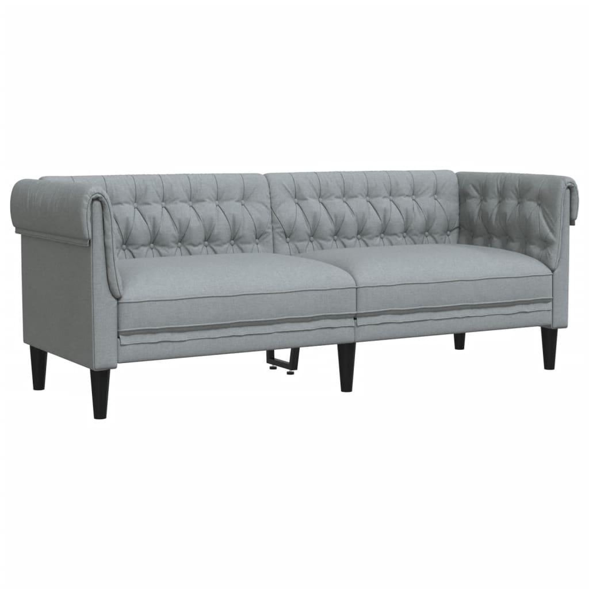 Voir la diapositive 5 : VIDAXL Ensemble de canapes 2 pcs gris clair tissu