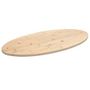 Voir la diapositive 1 : VIDAXL Dessus de table 100x50x2,5 cm bois de pin massif ovale