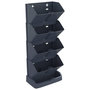 Voir la diapositive 1 : VIDAXL Ensemble de jardinieres verticales 4 pcs Anthracite PP