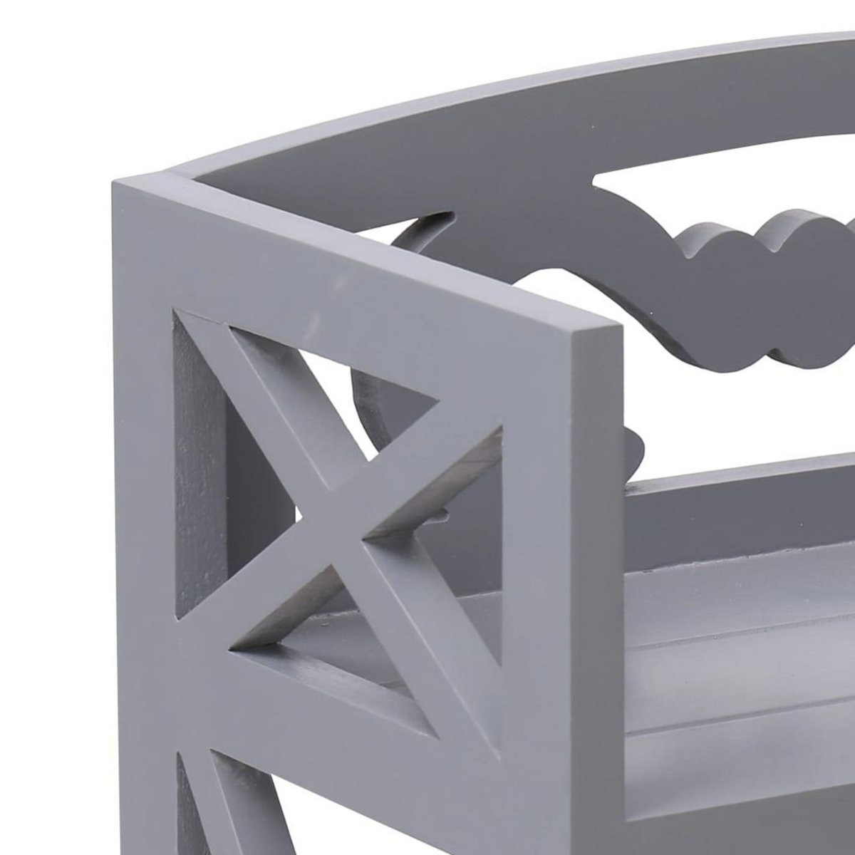 VIDAXL Armoire de salle de bain Gris 46x24x116 cm Bois de Paulownia