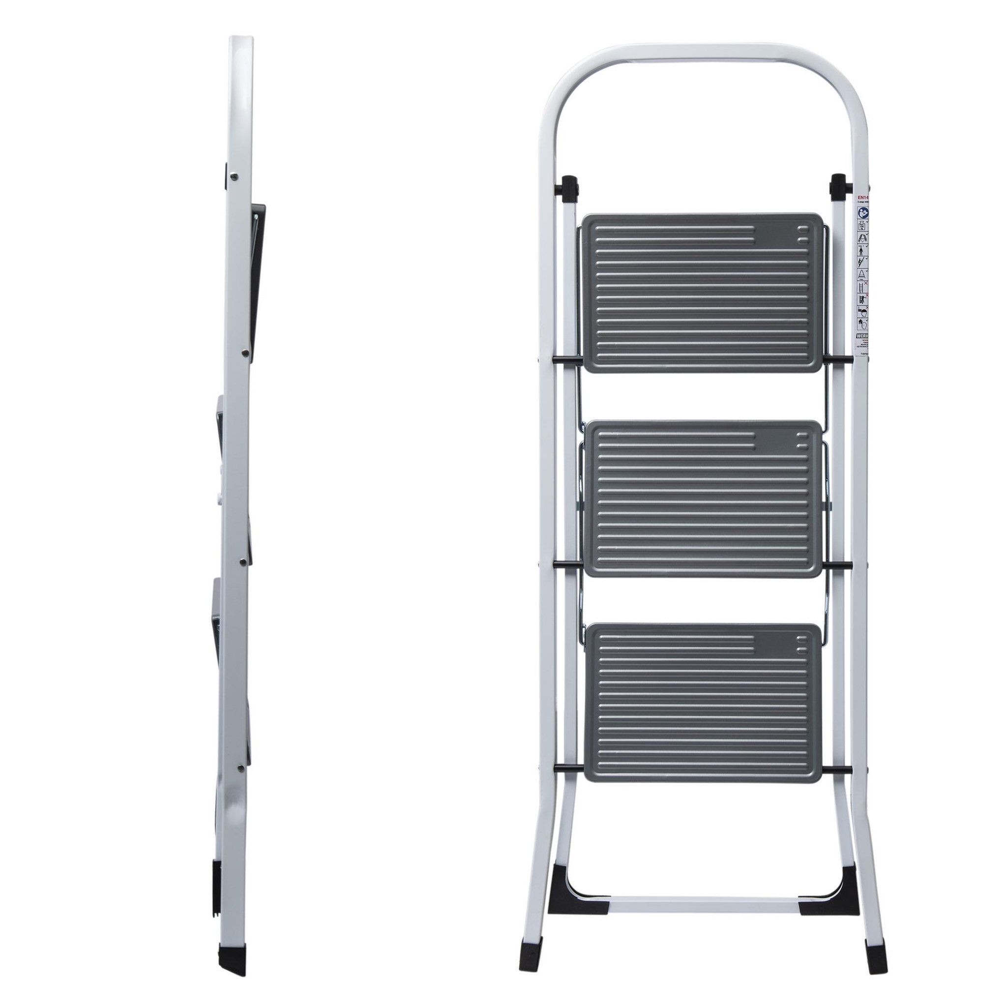 Voir la diapositive 3 : WERKAPRO Marchepied pliable 3 marches werka pro