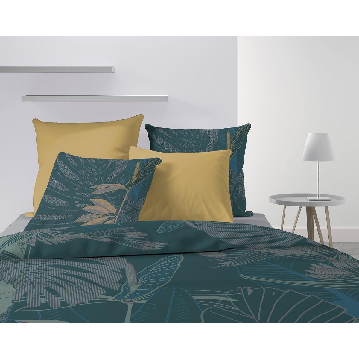 Les Ateliers du Linge Parure Housse De Couette 3pcs 260x240cm 100%coton 47fils Wayapi