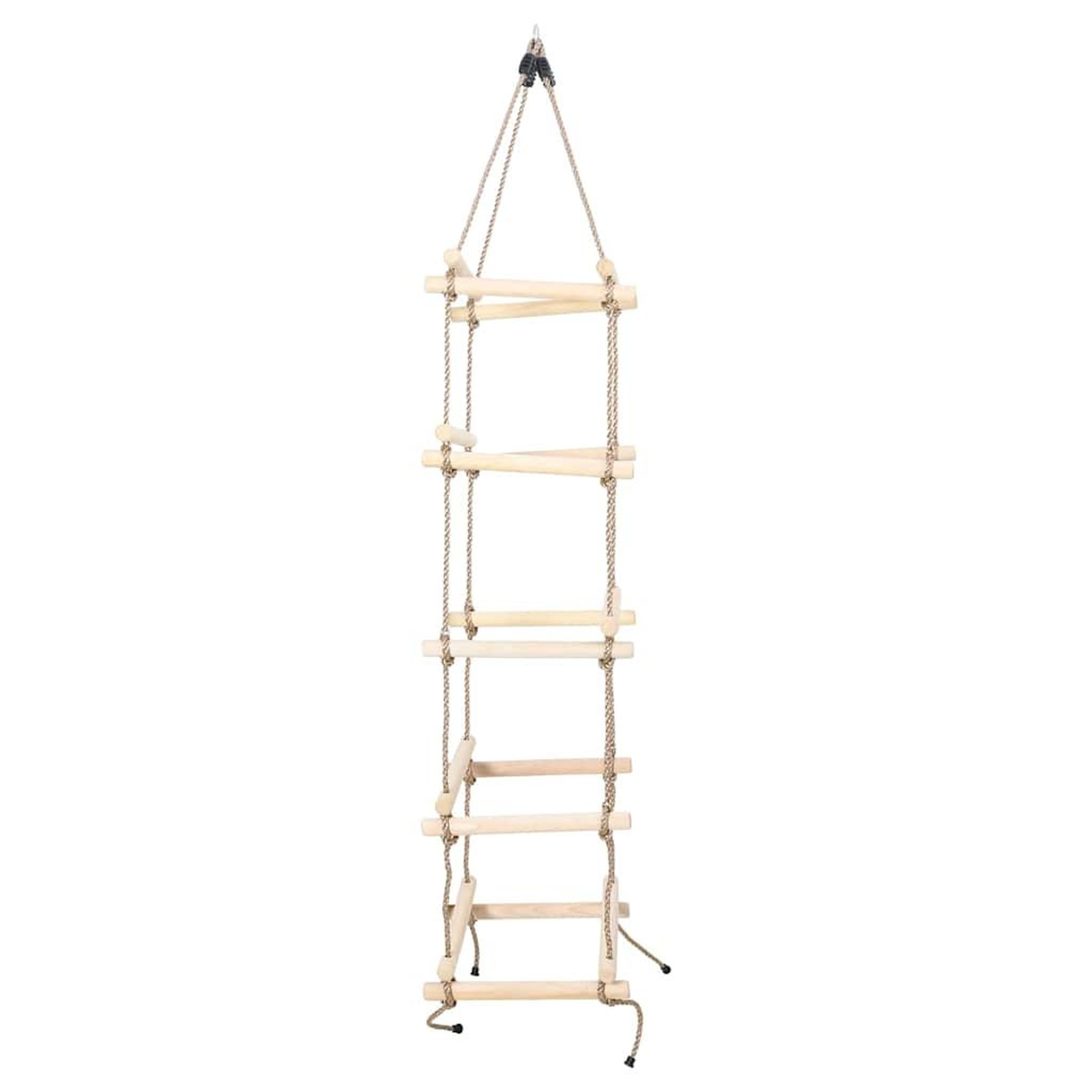 Voir la diapositive 3 : VIDAXL Echelle de corde pour enfants 200 cm Bois