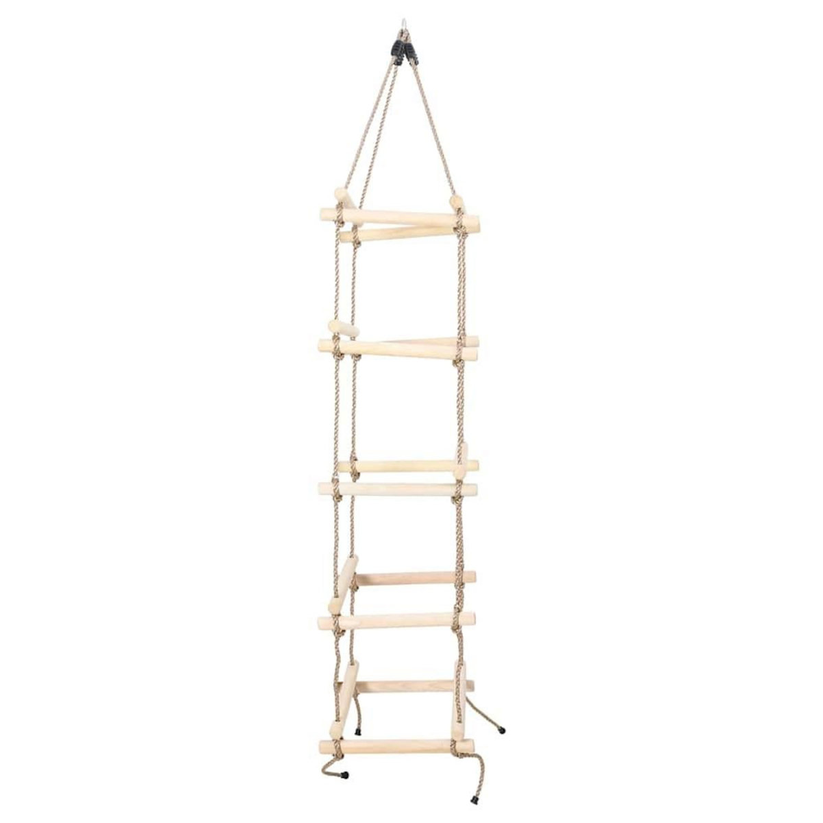 VIDAXL Echelle de corde pour enfants 200 cm Bois