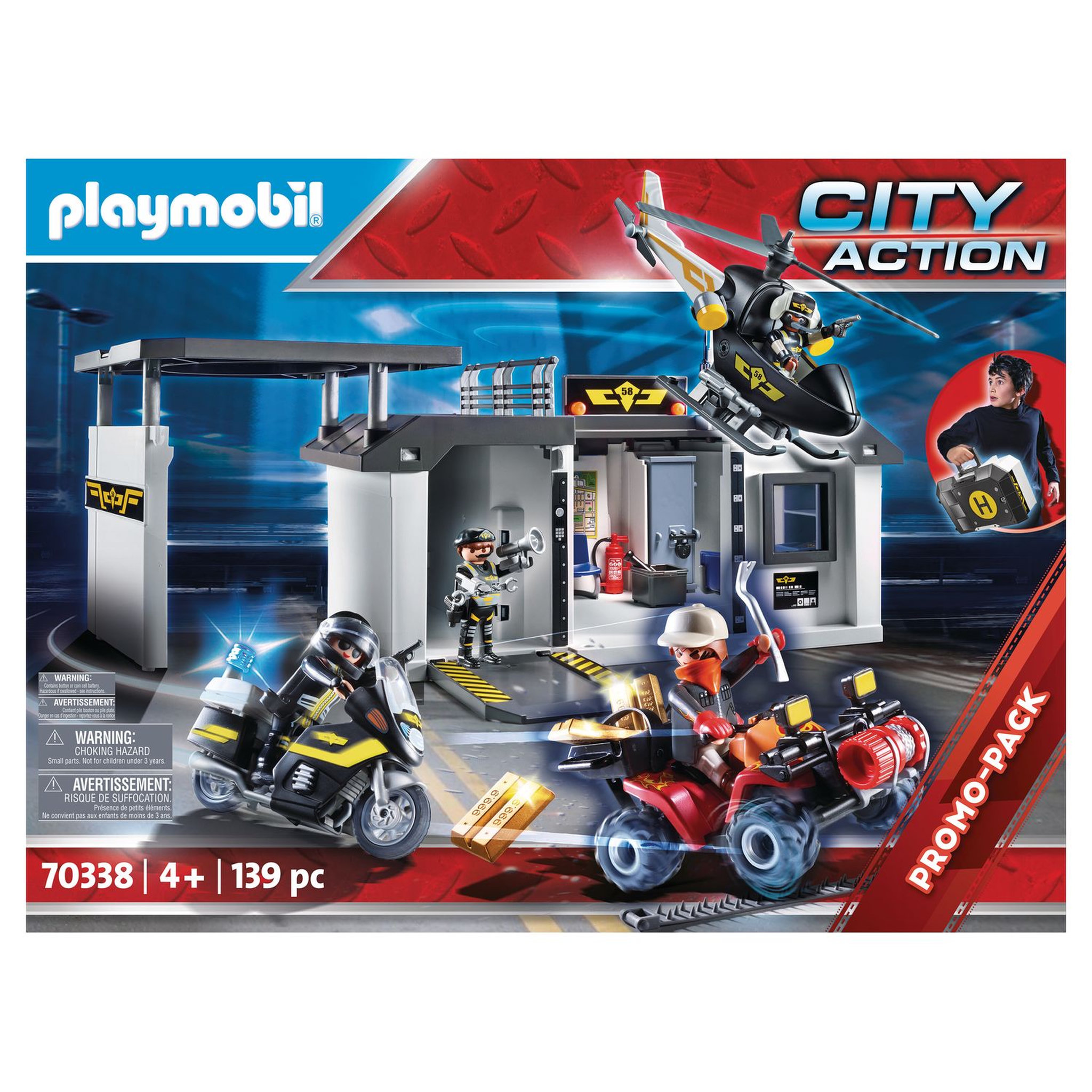 Voir la diapositive 2 : PLAYMOBIL 70338 - City Action - Quartier général des policiers d'élite