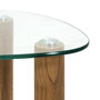 Voir la diapositive 3 : Paris Prix Lot de 2 Tables Gigognes en Verre  Clara  60cm Transparent