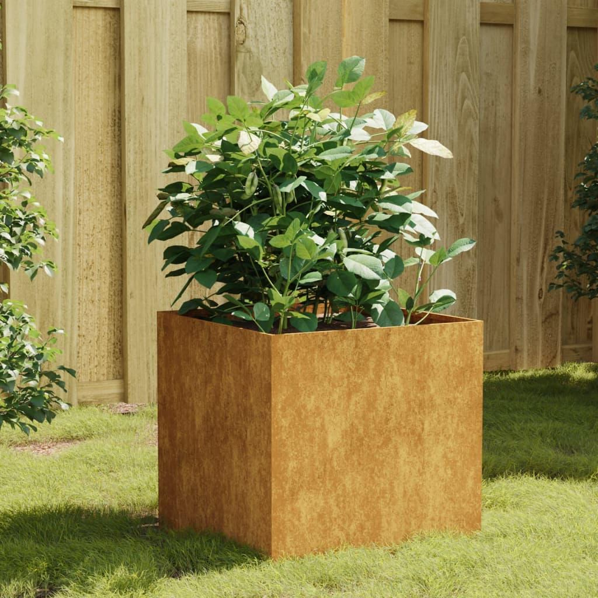 Voir la diapositive 1 : VIDAXL Jardiniere 40x41x40 cm acier corten