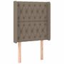 Voir la diapositive 3 : VIDAXL Tete de lit a LED Taupe 83x16x118/128 cm Tissu