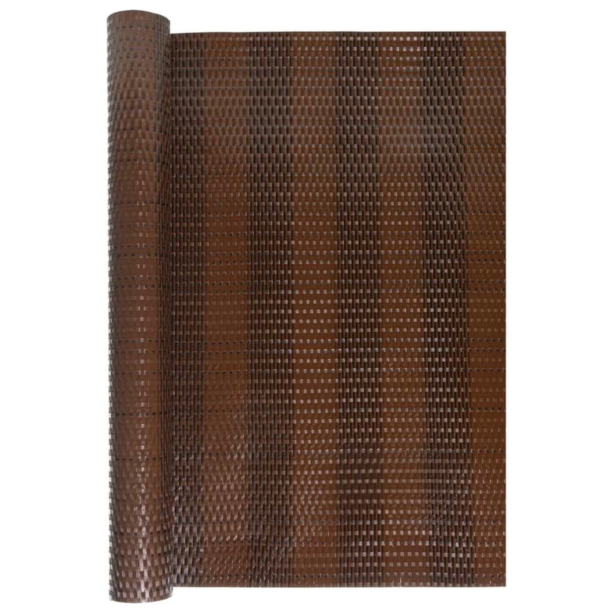 Voir la diapositive 3 : VIDAXL Paravent de balcon brun et noir 1000x100 cm resine tressee